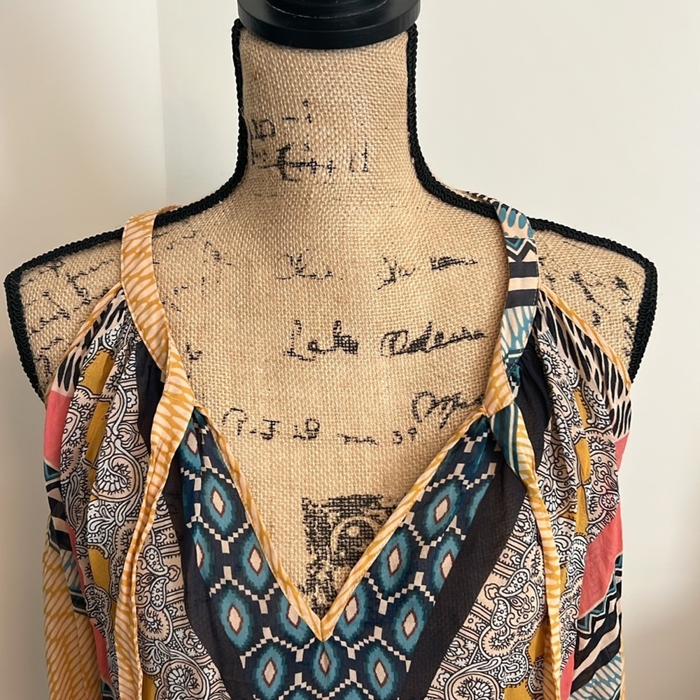 Warehouse Multicolor Patterned Blouse - image 3